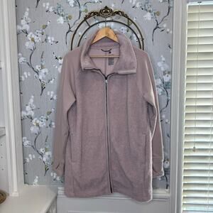 All in Motion Mauve Pink Long Sleeve Athletic Zip Up Jacket - Size Large